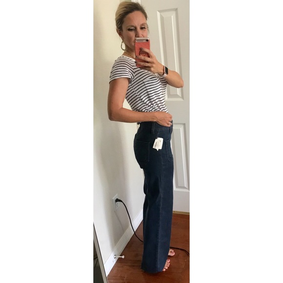 Stella McCartney Denim - Stella McCartney high waist wide leg couture jeans